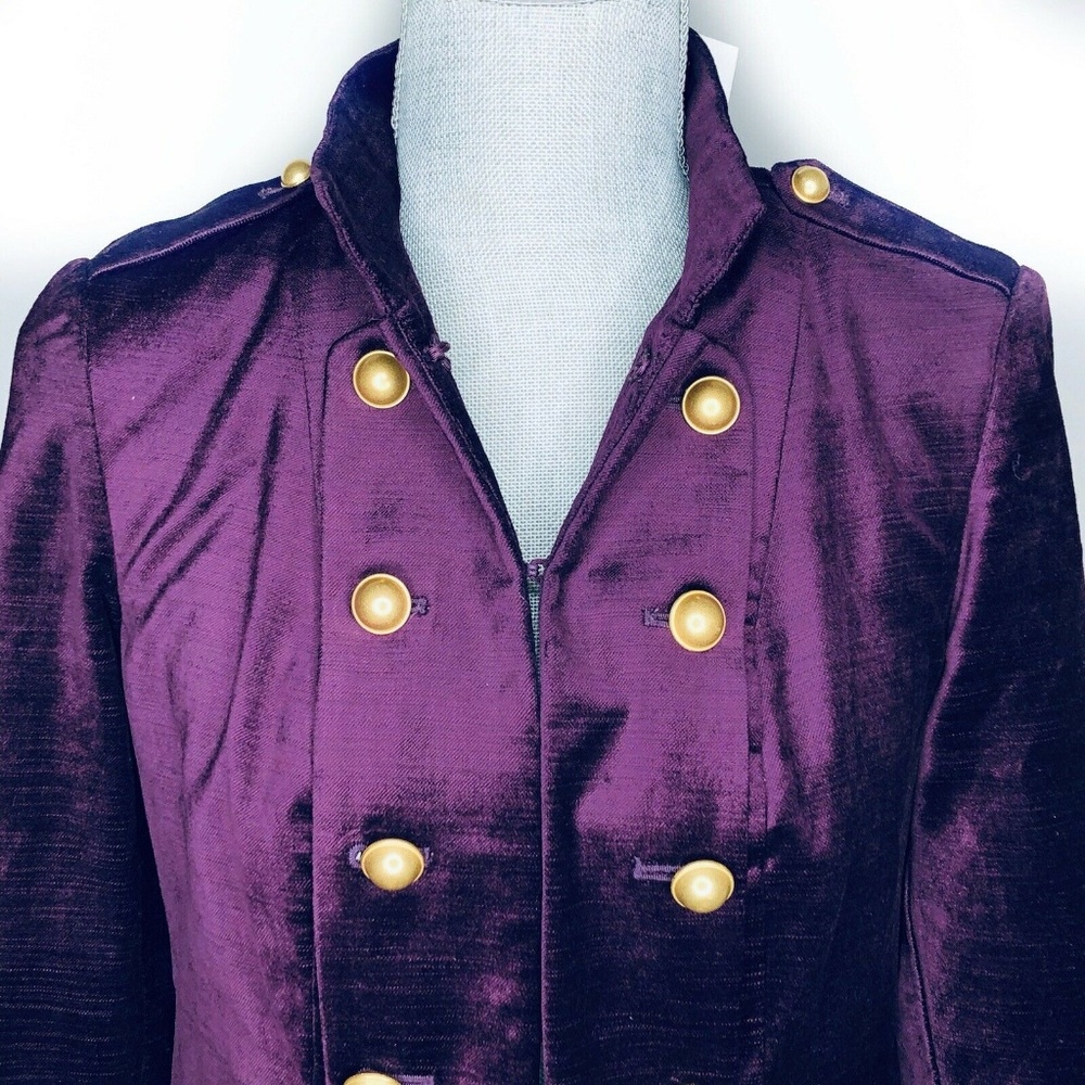 Black Label by Chico's Jacket Blazer NWT Velvet - Picture 3 of 7